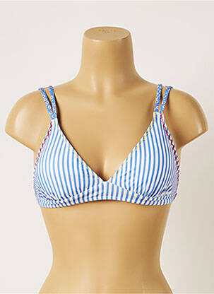 Haut de maillot de bain haut soutien-gorge moulé haut soutien-gorge moulé bleu BANANA MOON femme