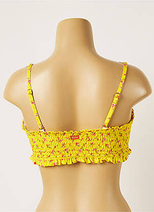 Haut de maillot de bain stretch brassieres jaune BANANA MOON femme