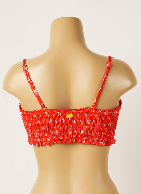Haut de maillot de bain rouge BANANA MOON pour femme