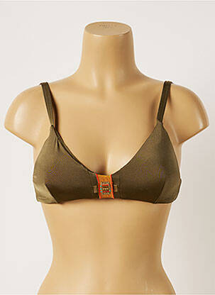 Haut de maillot de bain stretch haut soutien-gorge balconnet vert BANANA MOON femme