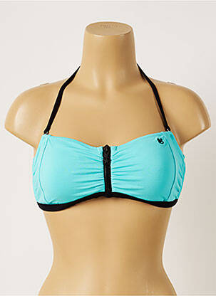 Haut de maillot de bain stretch haut soutien-gorge balconnet bleu BANANA MOON femme