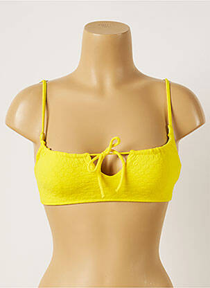 Haut de maillot de bain stretch haut soutien-gorge balconnet jaune BANANA MOON femme