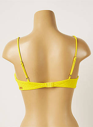 Haut de maillot de bain stretch haut soutien-gorge balconnet jaune BANANA MOON femme