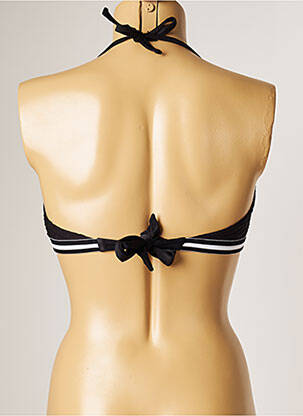 Haut de maillot de bain stretch haut soutien-gorge avec mousse de rembourrage amovible noir BANANA MOON femme