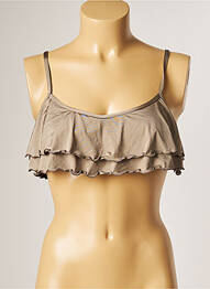Haut de maillot de bain stretch haut soutien-gorge avec mousse de rembourrage amovible vert BANANA MOON femme