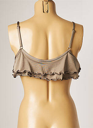 Haut de maillot de bain stretch haut soutien-gorge avec mousse de rembourrage amovible vert BANANA MOON femme