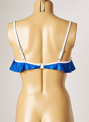 Haut de maillot de bain stretch haut soutien-gorge avec mousse de rembourrage amovible bleu BANANA MOON femme
