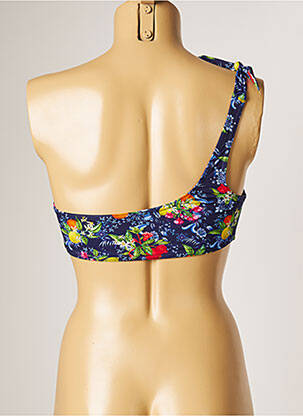 Haut de maillot de bain stretch haut soutien-gorge avec mousse de rembourrage amovible bleu BANANA MOON femme