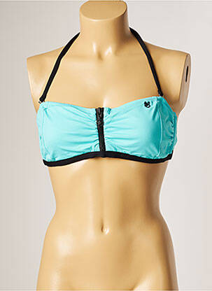 Haut de maillot de bain stretch haut soutien-gorge balconnet bleu BANANA MOON femme