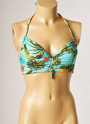 Haut de maillot de bain stretch bleu BANANA MOON femme