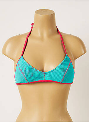 Haut de maillot de bain stretch haut triangles bleu BANANA MOON femme