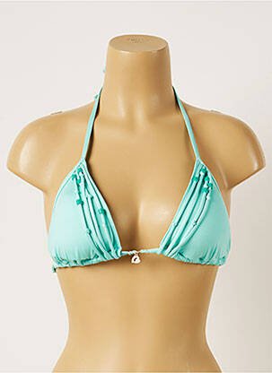 Haut de maillot de bain stretch haut soutien-gorge push-up bleu BANANA MOON femme