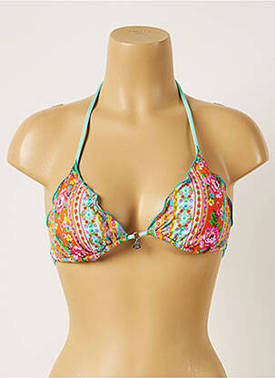 Haut de maillot de bain stretch haut triangles bleu BANANA MOON femme