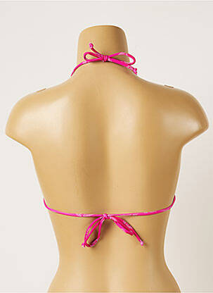 Haut de maillot de bain stretch haut triangles rose BANANA MOON femme
