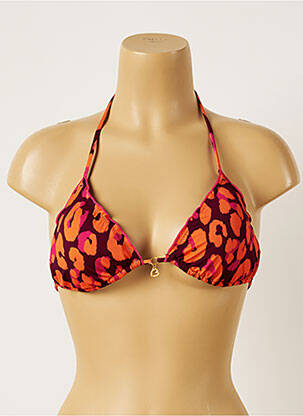 Haut de maillot de bain stretch haut triangles orange BANANA MOON femme