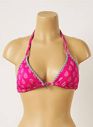 Haut de maillot de bain stretch haut triangles rose BANANA MOON femme