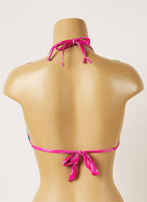 Haut de maillot de bain stretch haut triangles rose BANANA MOON femme