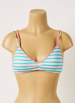 Haut de maillot de bain stretch haut triangles vert BANANA MOON femme