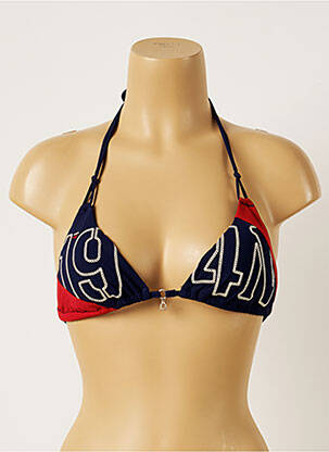 Haut de maillot de bain stretch haut triangles bleu BANANA MOON femme
