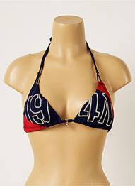 Haut de maillot de bain stretch haut triangles bleu BANANA MOON femme