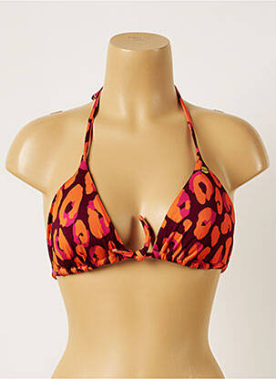 Haut de maillot de bain stretch haut soutien-gorge avec mousse de rembourrage amovible orange BANANA MOON femme