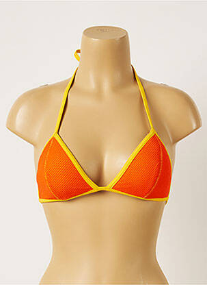 Haut de maillot de bain stretch haut triangles orange BANANA MOON femme