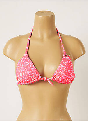 Haut de maillot de bain stretch haut triangles rose BANANA MOON femme