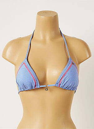 Haut de maillot de bain stretch haut triangles bleu BANANA MOON femme