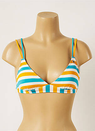 Haut de maillot de bain stretch haut triangles bleu BANANA MOON femme