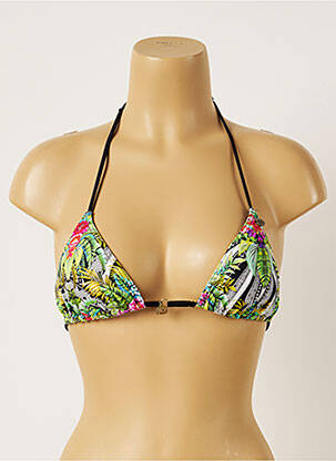 Haut de maillot de bain stretch haut triangles vert BANANA MOON femme