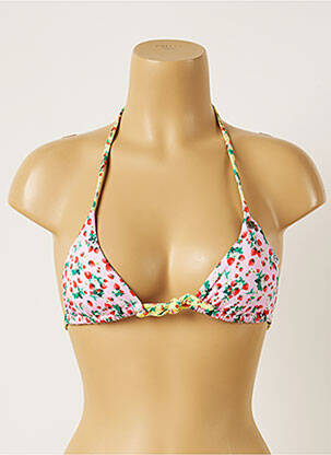 Haut de maillot de bain stretch haut triangles rose BANANA MOON femme