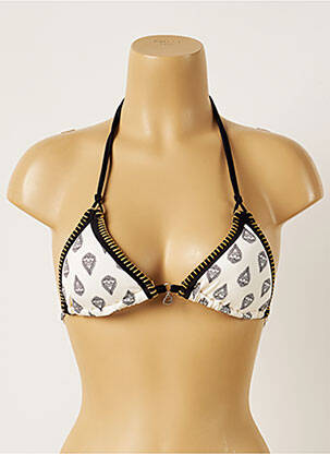 Haut de maillot de bain stretch haut triangles beige BANANA MOON femme