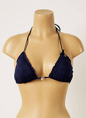 Haut de maillot de bain stretch haut triangles bleu BANANA MOON femme