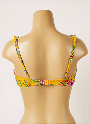 Haut de maillot de bain stretch haut bandeau jaune BANANA MOON femme