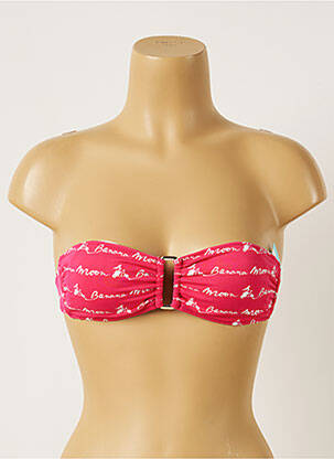 Haut de maillot de bain stretch haut bandeau rose BANANA MOON femme