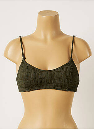 Haut de maillot de bain stretch haut triangles vert BANANA MOON femme