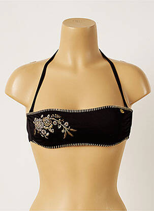 Haut de maillot de bain stretch haut bandeau noir BANANA MOON femme
