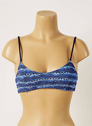 Haut de maillot de bain stretch haut triangles bleu BANANA MOON femme
