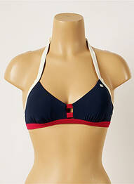 Haut de maillot de bain stretch haut triangles bleu BANANA MOON femme
