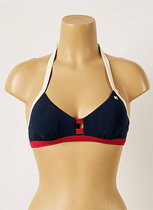 Haut de maillot de bain stretch haut triangles bleu BANANA MOON femme