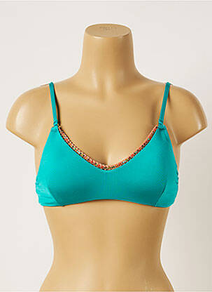 Haut de maillot de bain stretch haut triangles bleu BANANA MOON femme