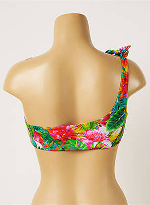 Haut de maillot de bain fermeture liens à nouer haut soutien-gorge moulé vert BANANA MOON femme