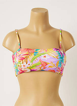 Haut de maillot de bain bretelles élastiquées bralettes violet BANANA MOON femme