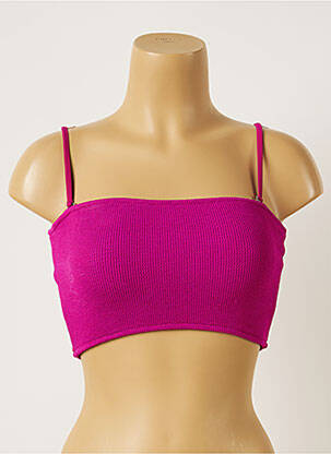 Haut de maillot de bain bretelles élastiquées brassieres violet BANANA MOON femme