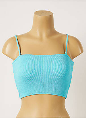 Haut de maillot de bain bretelles élastiquées brassieres bleu BANANA MOON femme