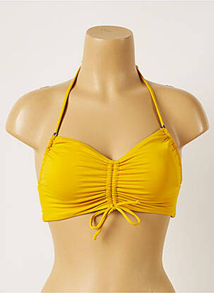Haut de maillot de bain stretch jaune BANANA MOON femme