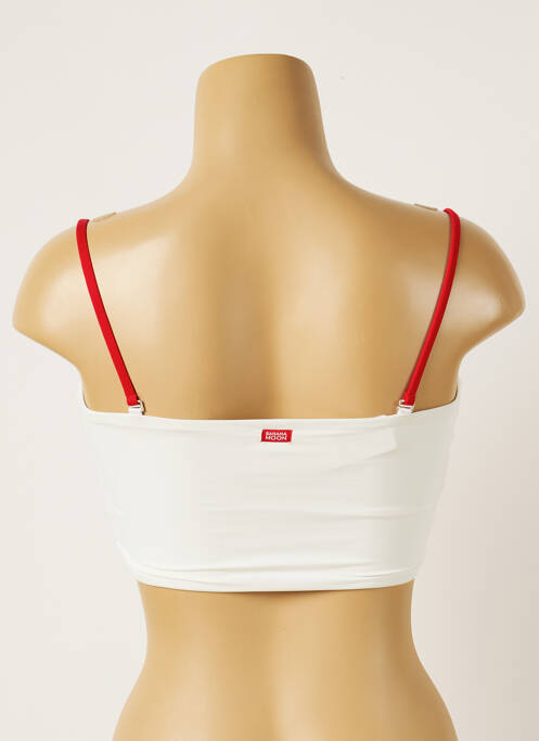 Haut de maillot de bain blanc BANANA MOON pour femme