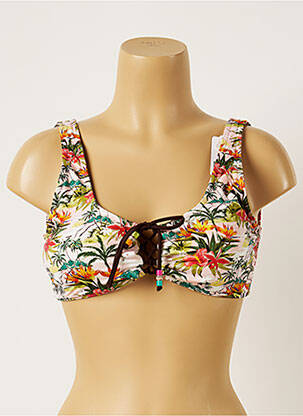 Haut de maillot de bain haut soutien-gorge moulé haut soutien-gorge moulé vert BANANA MOON femme