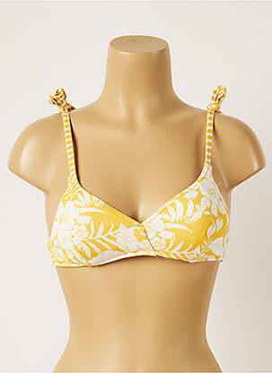 Haut de maillot de bain haut soutien-gorge moulé haut soutien-gorge moulé jaune BANANA MOON femme