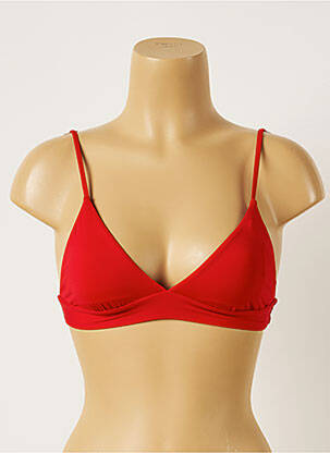 Haut de maillot de bain stretch haut soutien-gorge emboitant rouge BANANA MOON femme